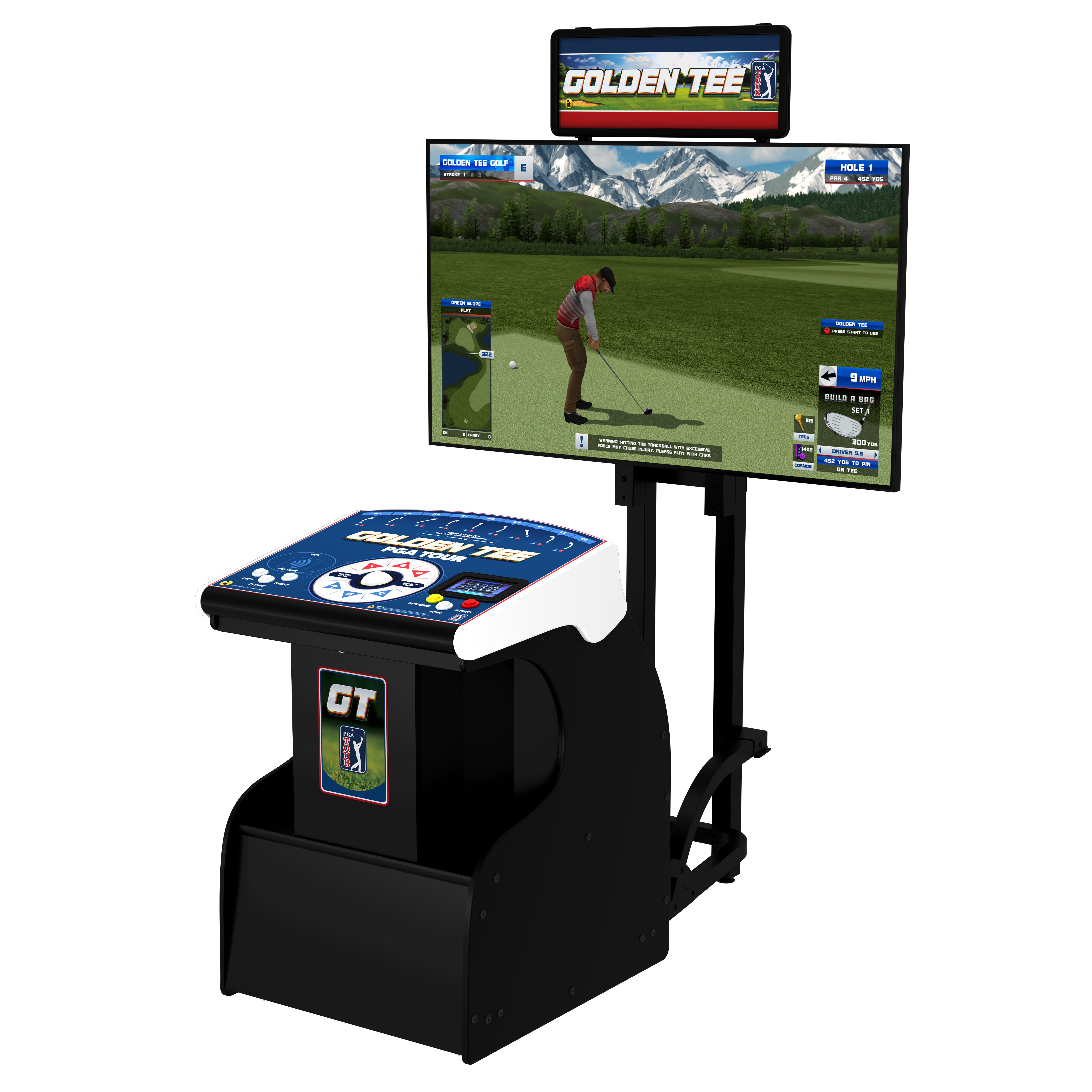 Golden Tee PGA TOUR Showpiece PRO w/Stand
