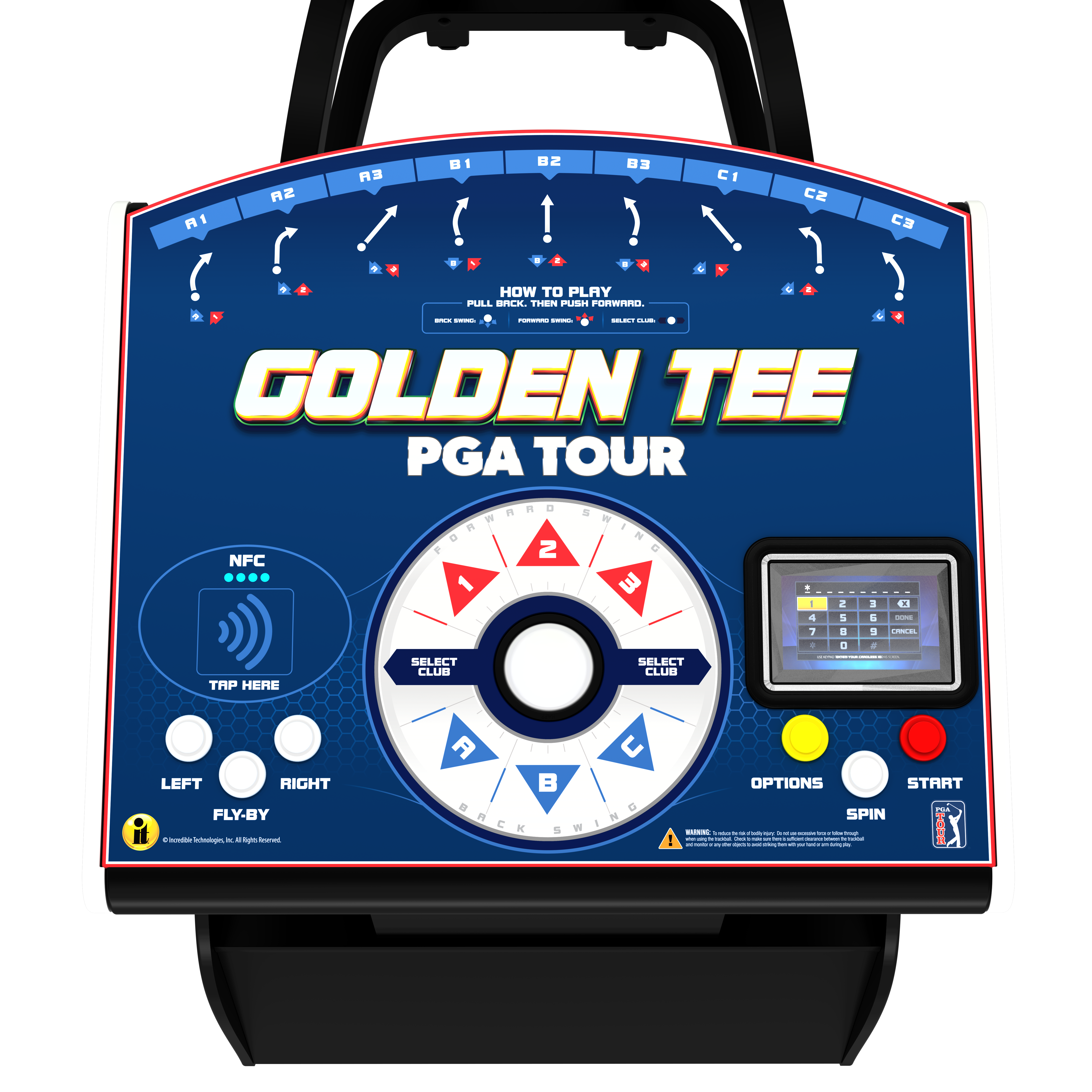 Golden Tee PGA TOUR Showpiece PRO w/Stand